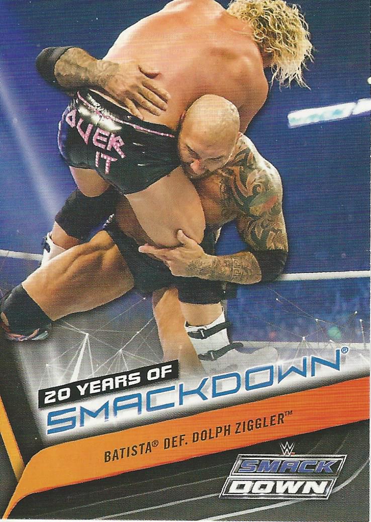WWE Topps Smackdown 2019 Trading Cards Batista SD-33