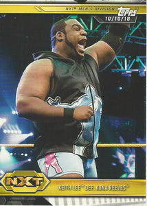 WWE Topps NXT 2019 Trading Cards Keith Lee No.54