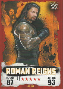 WWE Topps Slam Attax Takeover 2016 Trading Card Roman Reigns No.154