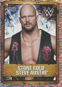 WWE Topps Stickers 2017 Stone Cold Steve Austin Foil No.154