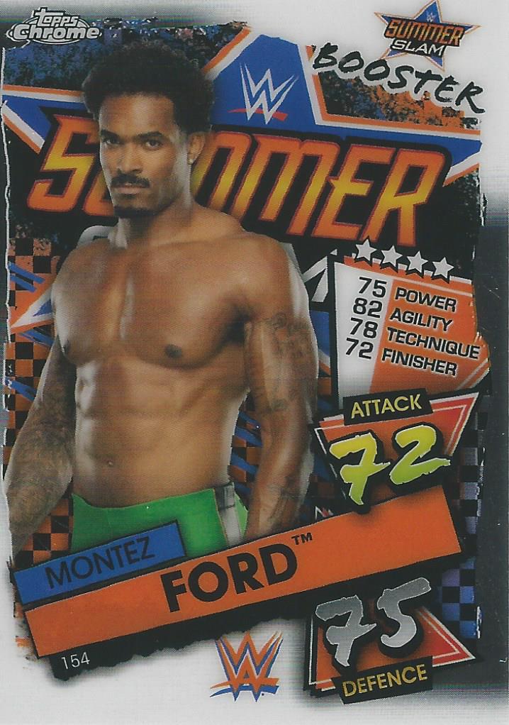 WWE Topps Slam Attax Chrome 2021 Trading Cards Montez Ford No.154