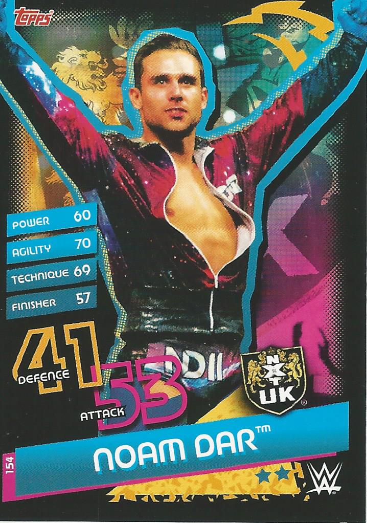 WWE Topps Slam Attax Reloaded 2020 Trading Card Noam Dar No.154 NXT UK