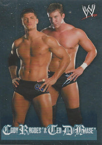 WWE Topps Rivals 2009 Stickers Cody Rhodes and Ted Dibiase Foil No.154
