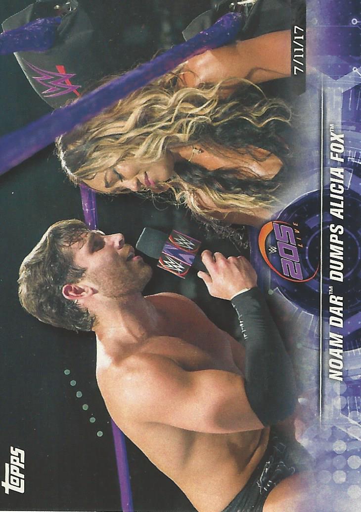 WWE Topps Road to Wrestlemania 2018 Trading Cards Noam Dar No.54
