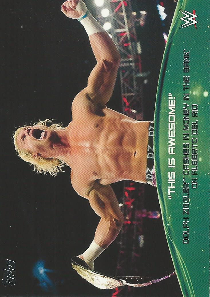 WWE Topps 2015 Trading Card Dolph Ziggler 4 of 10