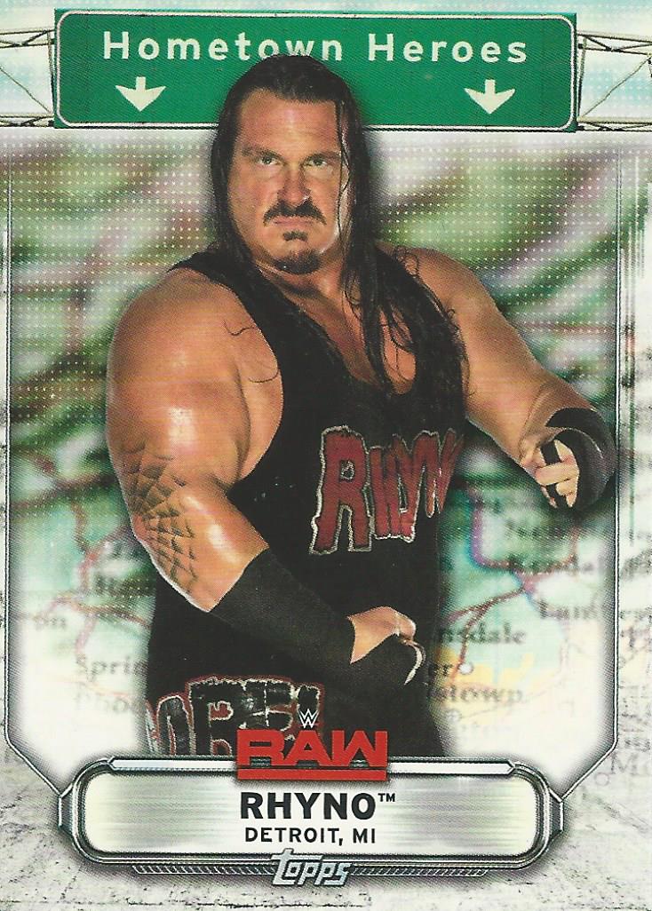WWE Topps Raw 2019 Trading Cards Rhyno HH-31