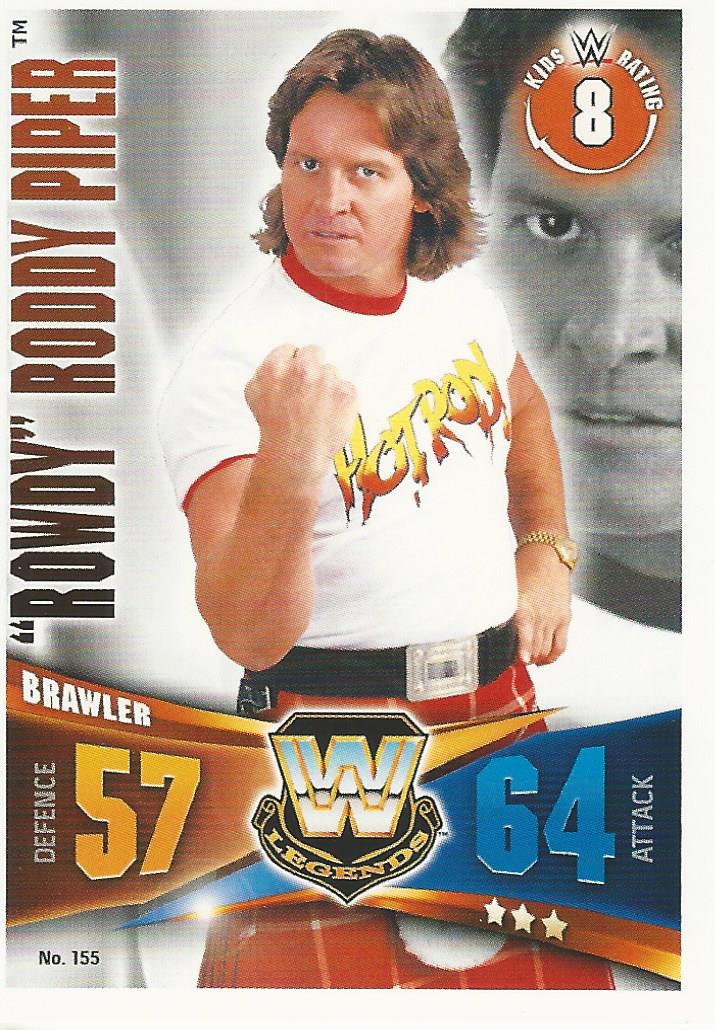 WWE Topps Slam Attax Rivals 2014 Trading Card Rowdy Roddy Piper No.155