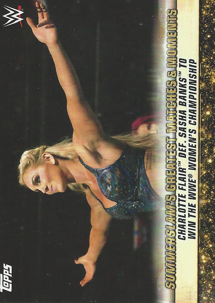 WWE Topps Summerslam 2019 Trading Card Charlotte Flair GM-37