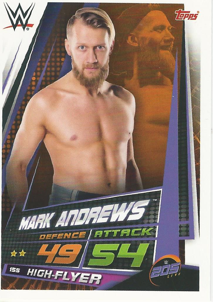 WWE Topps Slam Attax Universe 2019 Trading Card Mark Andrews No.155