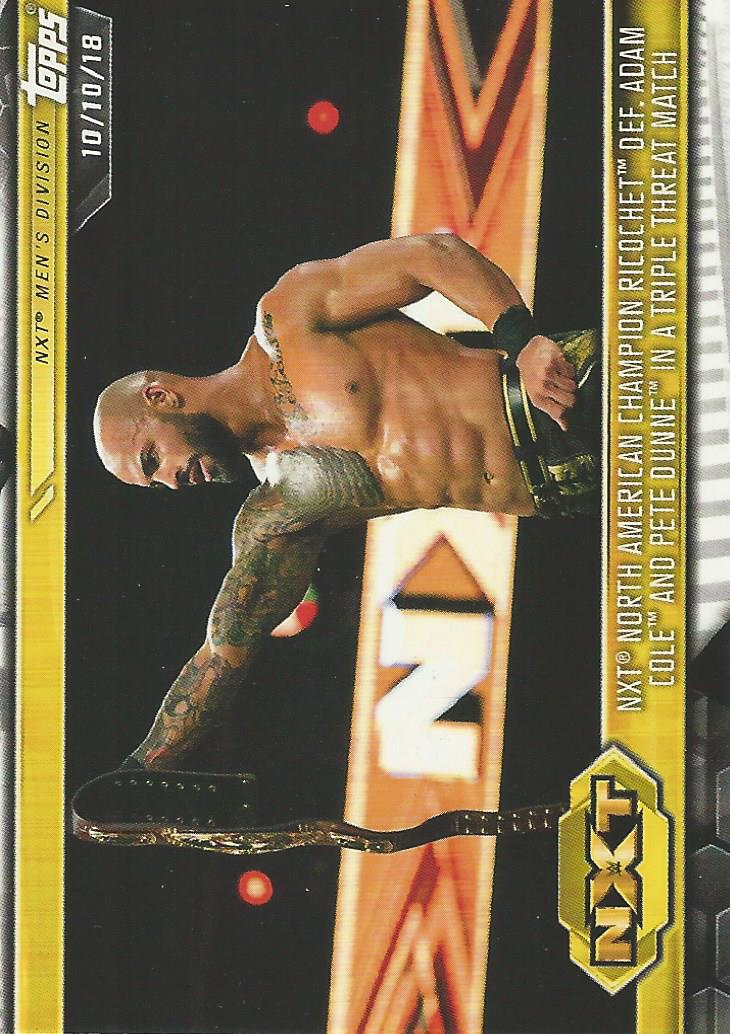 WWE Topps NXT 2019 Trading Cards Ricochet No.55