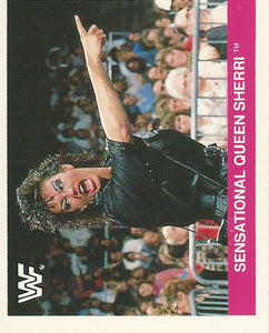 WWF Merlin Sticker Collection 1990 Sensational Sherri No.155