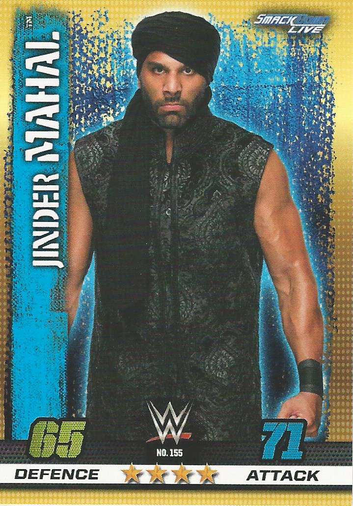 WWE Topps Slam Attax 10th Edition Trading Card 2017 Jinder Mahal No.155