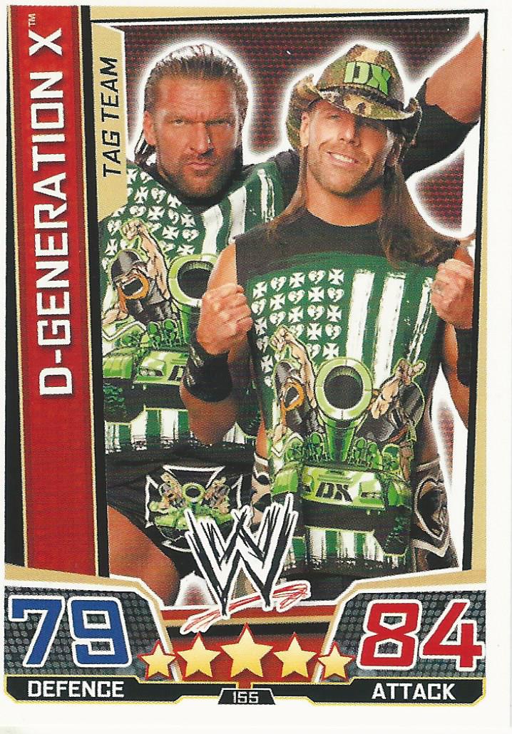 WWE Slam Attax Superstars 2013 Trading Card D-Generation X No.155