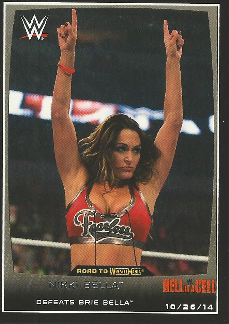 WWE Topps Road to Wrestlemania 2015 Trading Cards Nikki Bella No.55