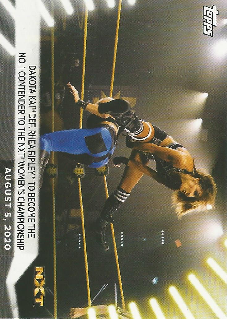 WWE Topps Women Division 2021 Trading Card Dakota Kai No.55