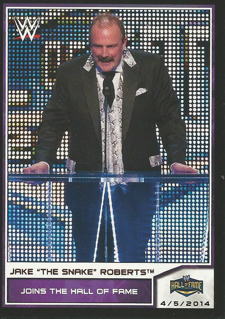 WWE Topps Road to Wrestlemania 2014 Trading Card Jake the Snake Roberts No.95