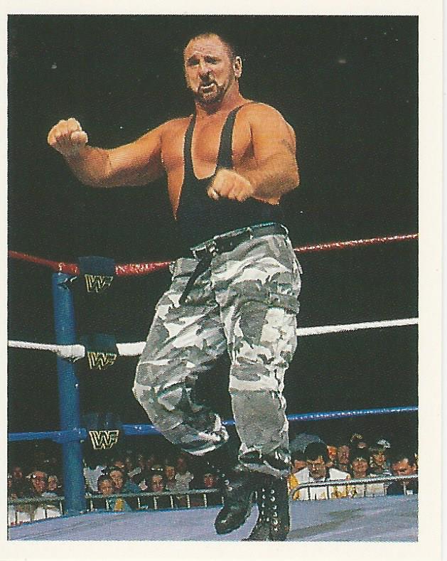 WWF Merlin Stickers 1991 Bushwhackers Butch No.156