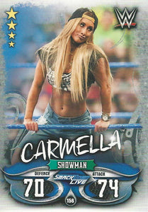 WWE Topps Slam Attax Live 2018 Trading Card Carmella No.156