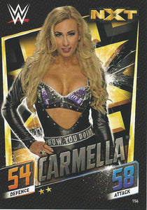 WWE Topps Slam Attax 2015 Then Now Forever Trading Card Carmella No.156 NXT