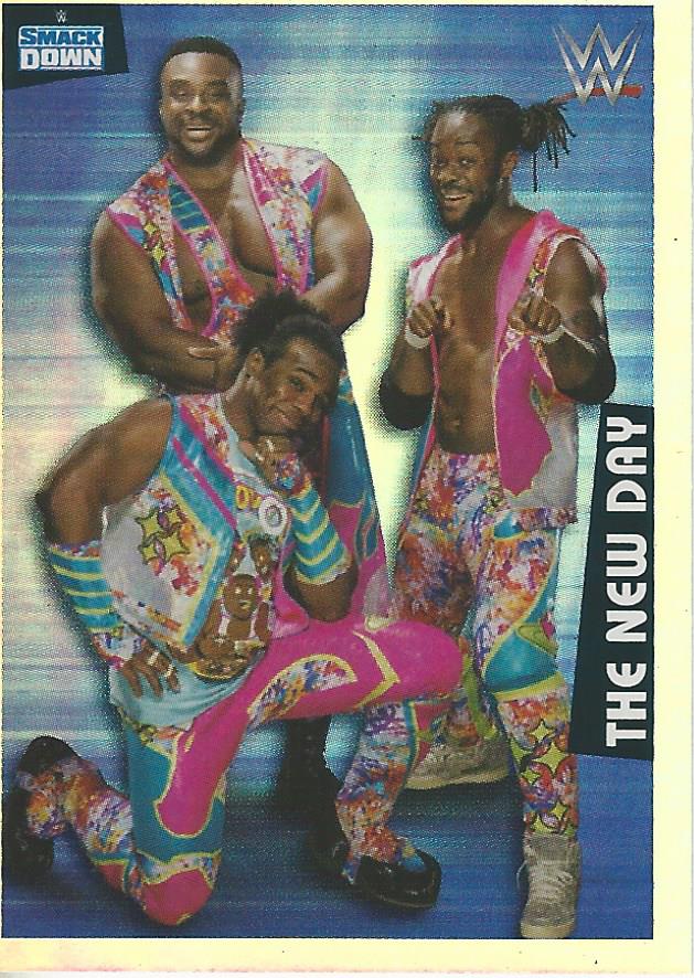 WWE Panini 2022 Sticker Collection New Day Foil No.156