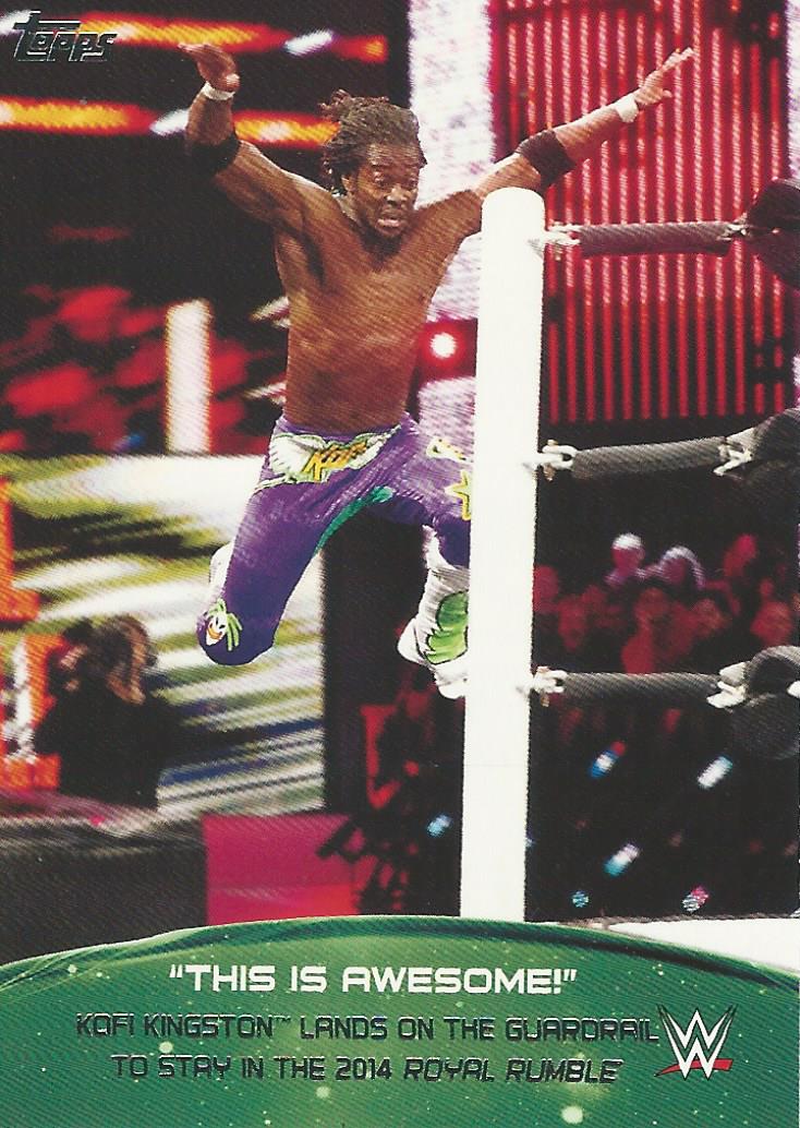 WWE Topps 2015 Trading Card Kofi Kingston 6 of 10