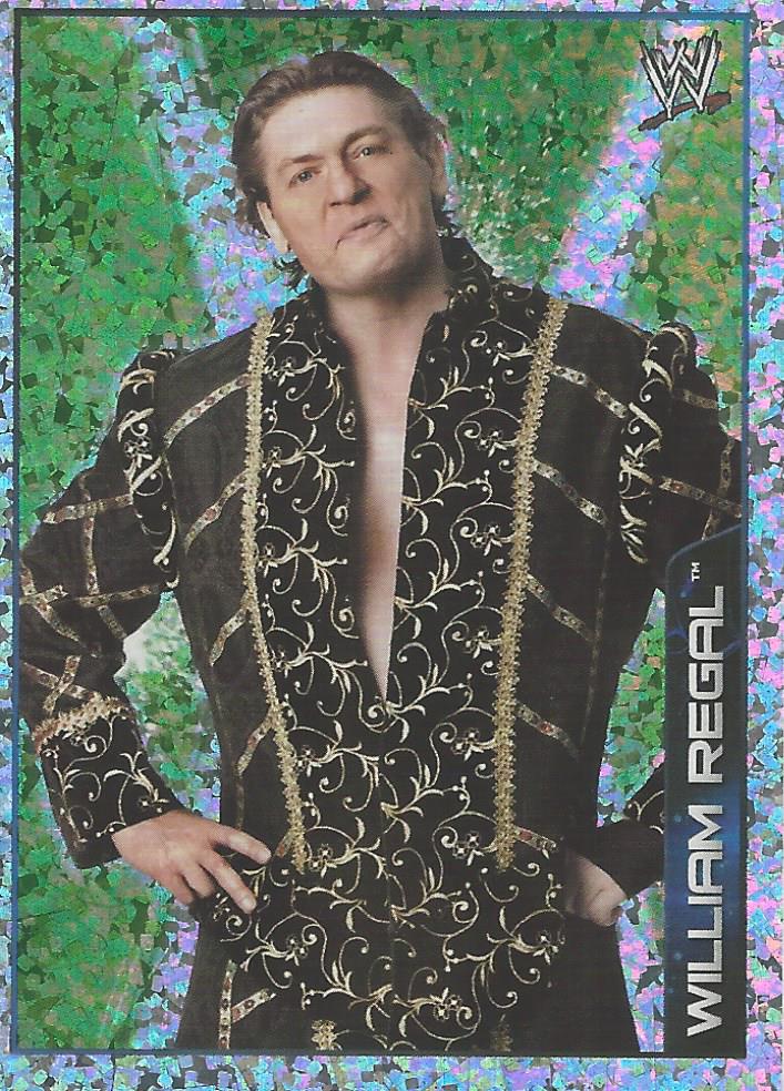 WWE Topps A-Z Sticker Collection 2014 William Regal Foil No.156