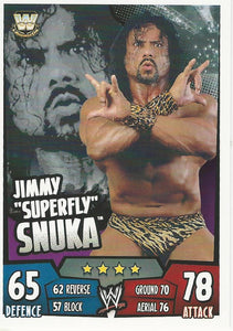 WWE Topps Slam Attax Rumble 2011 Trading Card Superfly Jimmy Snuka No.156