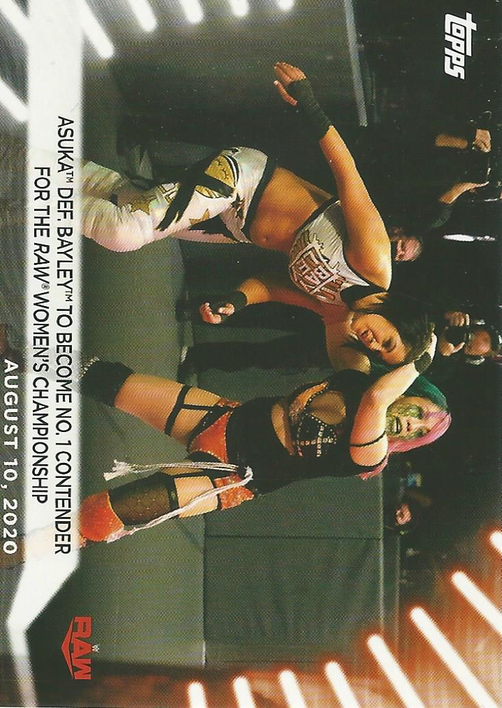 WWE Topps Women Division 2021 Trading Card Asuka No.56