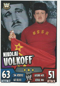 WWE Topps Slam Attax Rumble 2011 Trading Card Nikolai Volkoff No.157