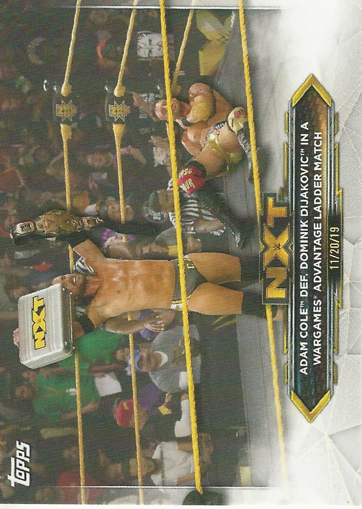 WWE Topps NXT 2020 Trading Cards Adam Cole No.57