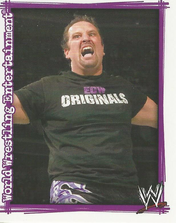 WWE Topps Superstars Uncovered 2007 Sticker Collection Tommy Dreamer No.157
