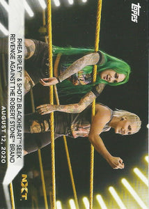 WWE Topps Women Division 2021 Trading Card Rhea Ripley and Shotzi No.57