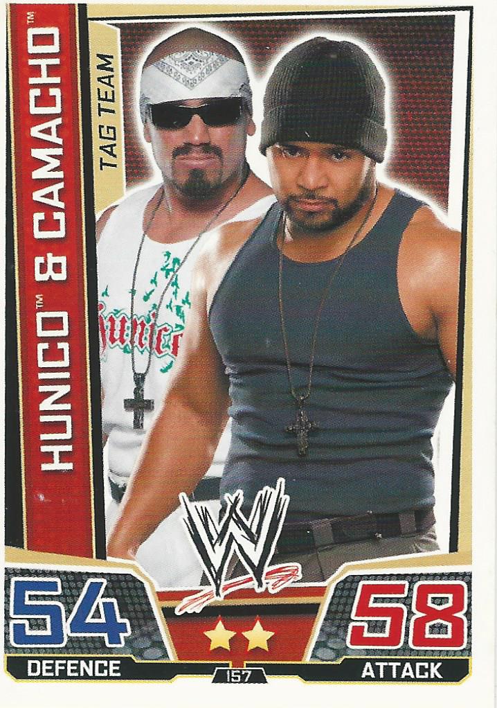 WWE Slam Attax Superstars 2013 Trading Card Hunico and Camacho No.157