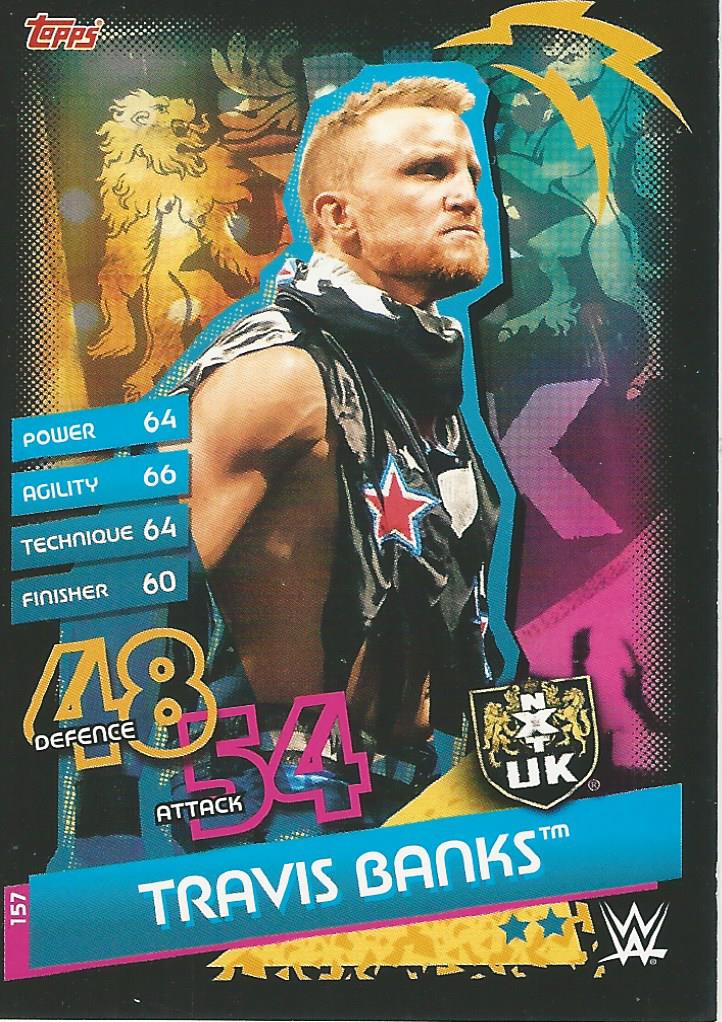 WWE Topps Slam Attax Reloaded 2020 Trading Card Travis Banks No.157 NXT UK