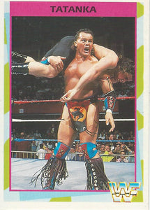 WWF Merlin Trading Card 1995 Tatanka No.157