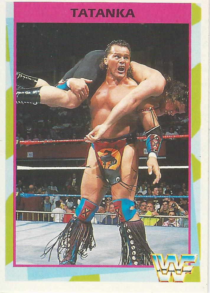 WWF Merlin Trading Card 1995 Tatanka No.157