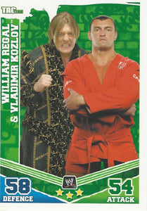 WWE Topps Slam Attax Mayhem 2010 Trading Card William Regal and Vladimir Kozlov No.157
