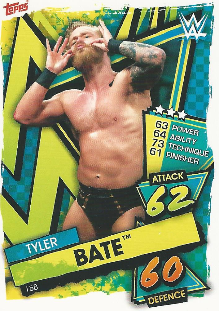 WWE Topps Slam Attax 2021 Trading Card Tyler Bate No.158