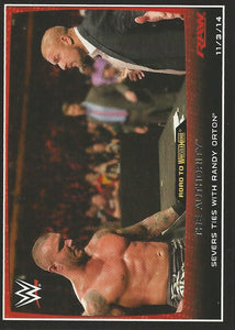WWE Topps Road to Wrestlemania 2015 Trading Cards Randy Orton No.58