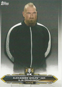 WWE Topps NXT 2020 Trading Cards Alexander Wolfe No.58