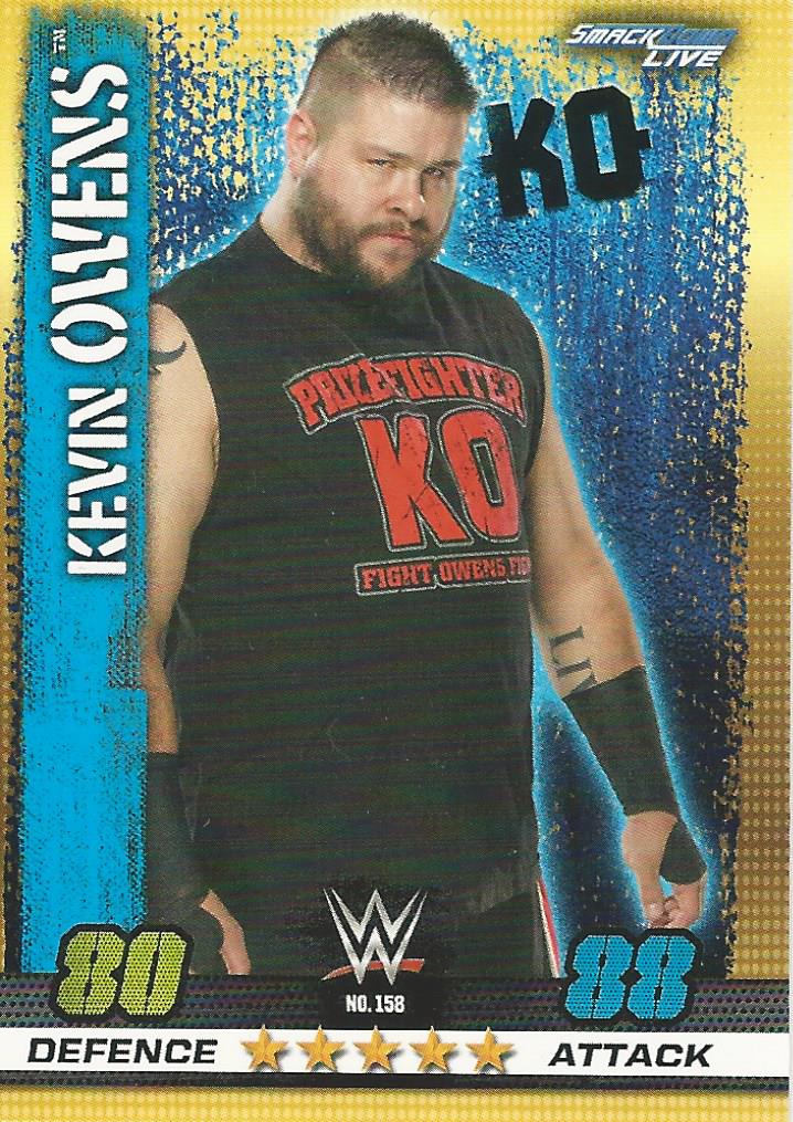 WWE Topps Slam Attax 10th Edition Trading Card 2017 Kevin Owens No.158