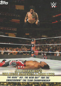 WWE Topps Summerslam 2019 Trading Card USOS GM-40