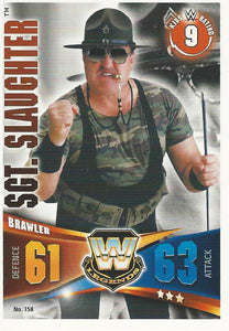 WWE Topps Slam Attax Rivals 2014 Trading Card SGT Slaughter No.158