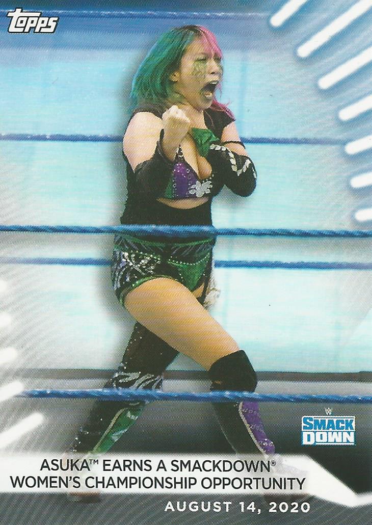 WWE Topps Women Division 2021 Trading Card Asuka No.58