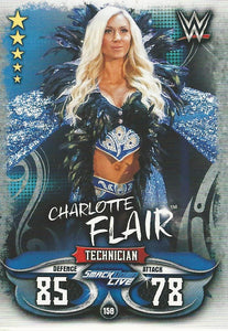 WWE Topps Slam Attax Live 2018 Trading Card Charlotte Flair No.158