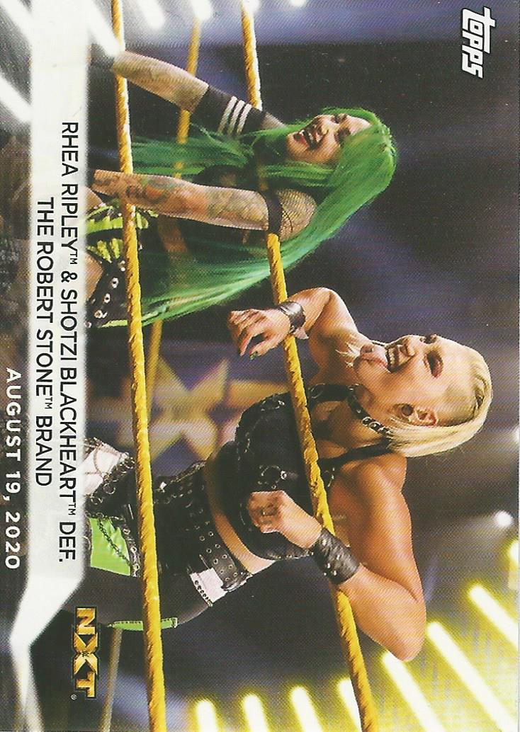 WWE Topps Women Division 2021 Trading Card Rhea Ripley and Shotzi No.59