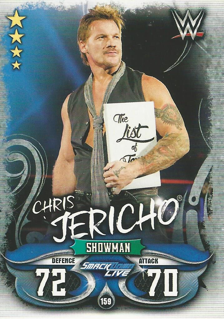 WWE Topps Slam Attax Live 2018 Trading Card Chris Jericho No.159