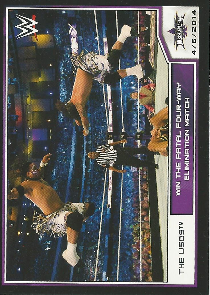 WWE Topps Road to Wrestlemania 2014 Trading Card The Usos No.99