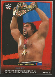 WWE Topps Road to Wrestlemania 2015 Trading Cards Rusev No.59