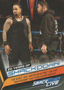 WWE Topps Smackdown 2019 Trading Cards The Usos SD-39